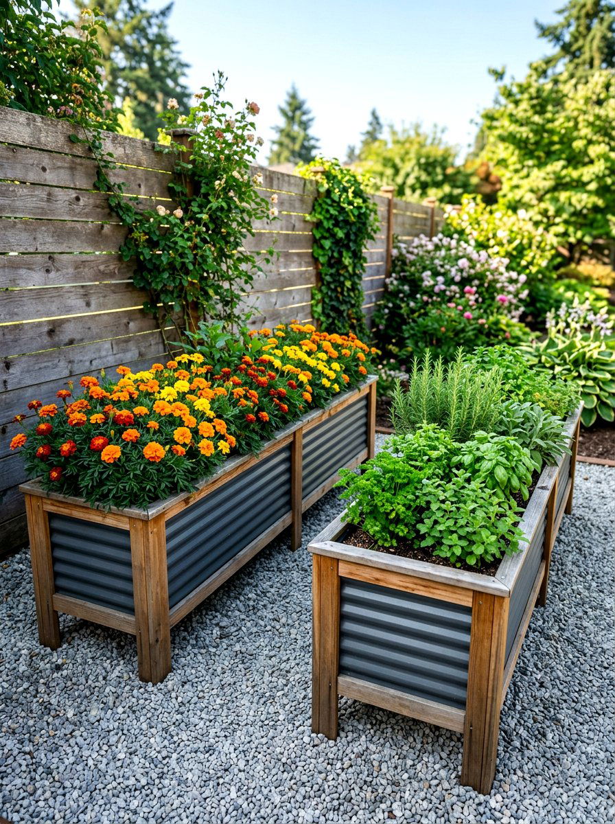 Raised Bed Planter - 30 backyard zoning layout ideas