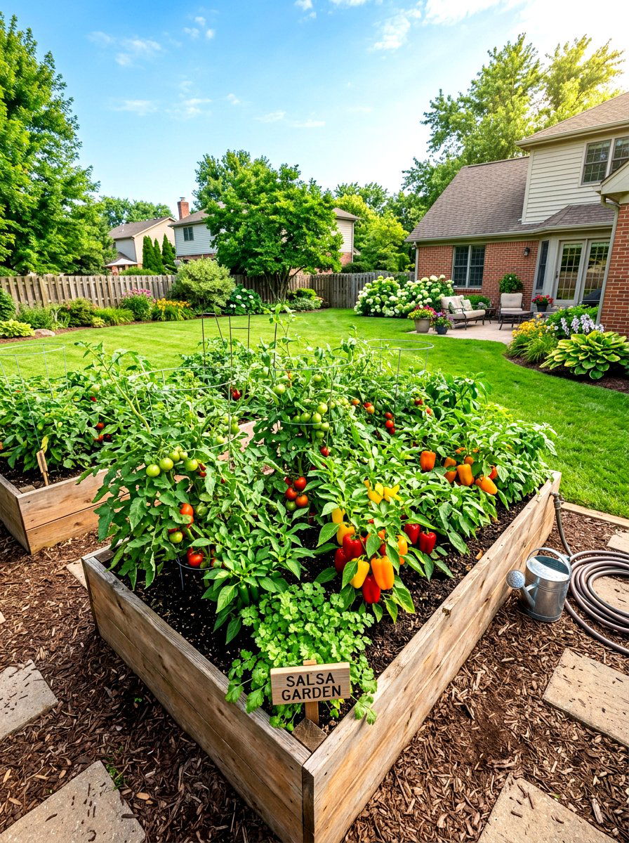 Raised Bed Salsa Garden - 30 salsa garden ideas
