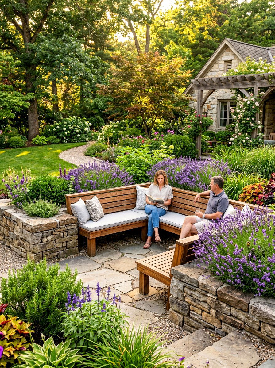 Raised Bed Seating - 30 patio garden ideas