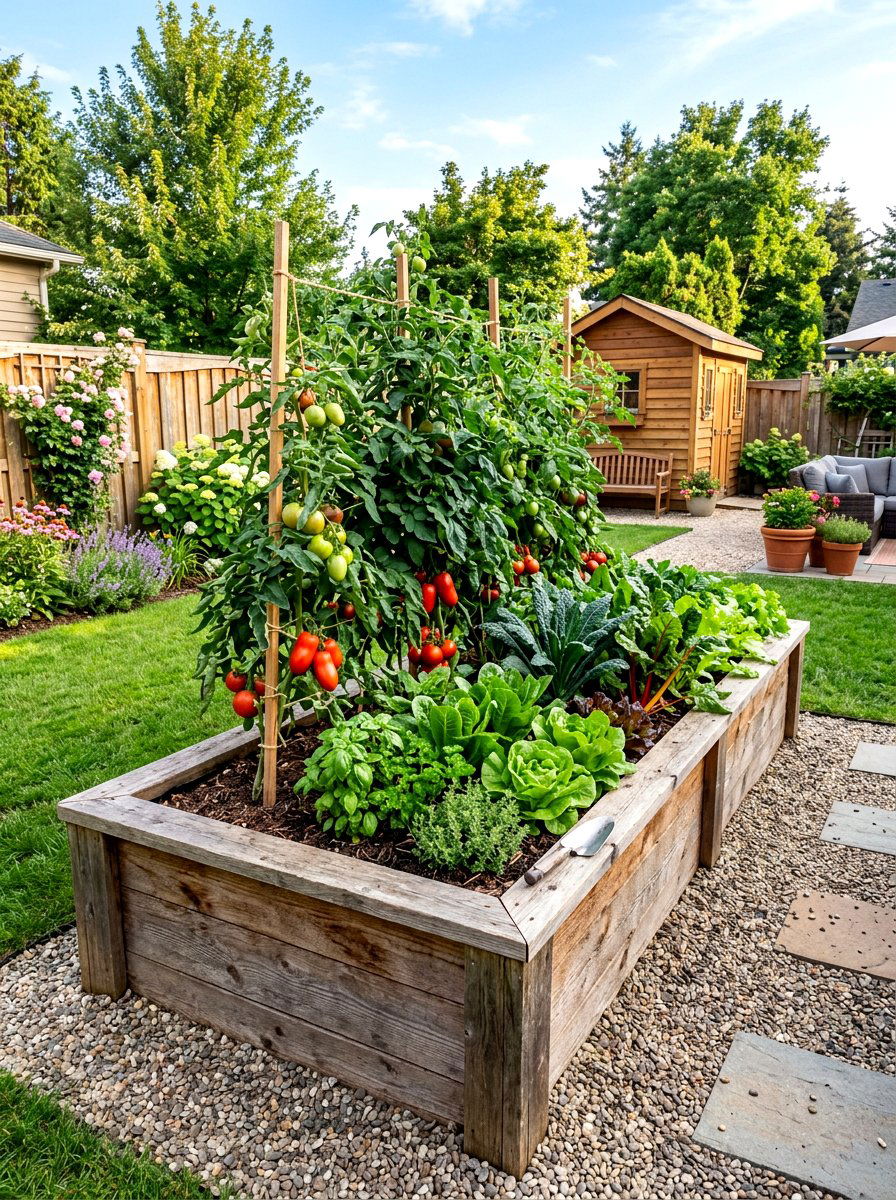 Raised Bed Vegetable Garden - 30 budget vegetable garden ideas