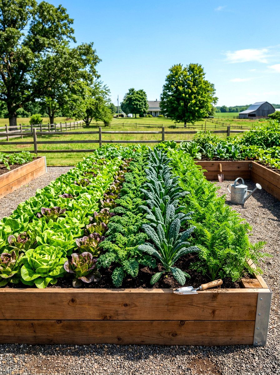 Raised Bed Vegetable Garden - 30 year round vegetable garden ideas