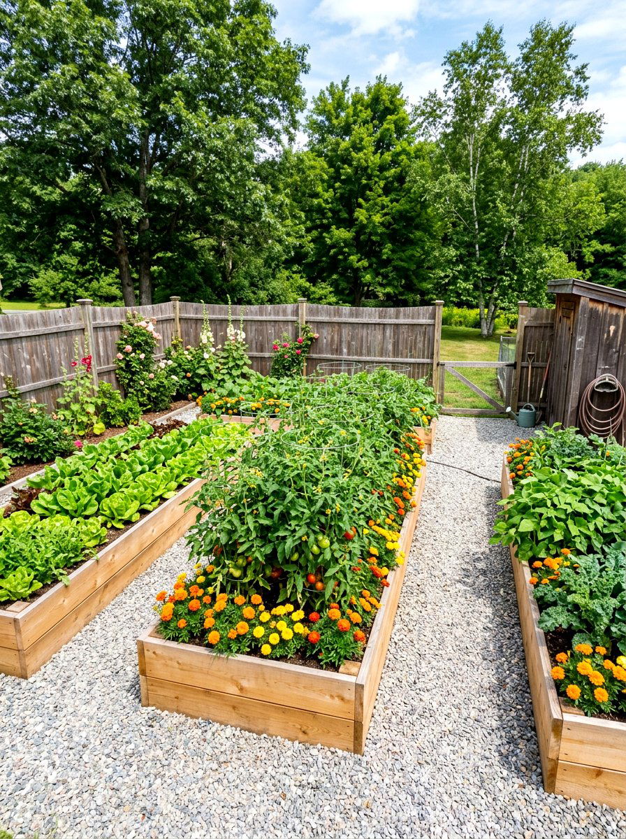 Raised Bed Vegetable Patch - 30 budget garden ideas