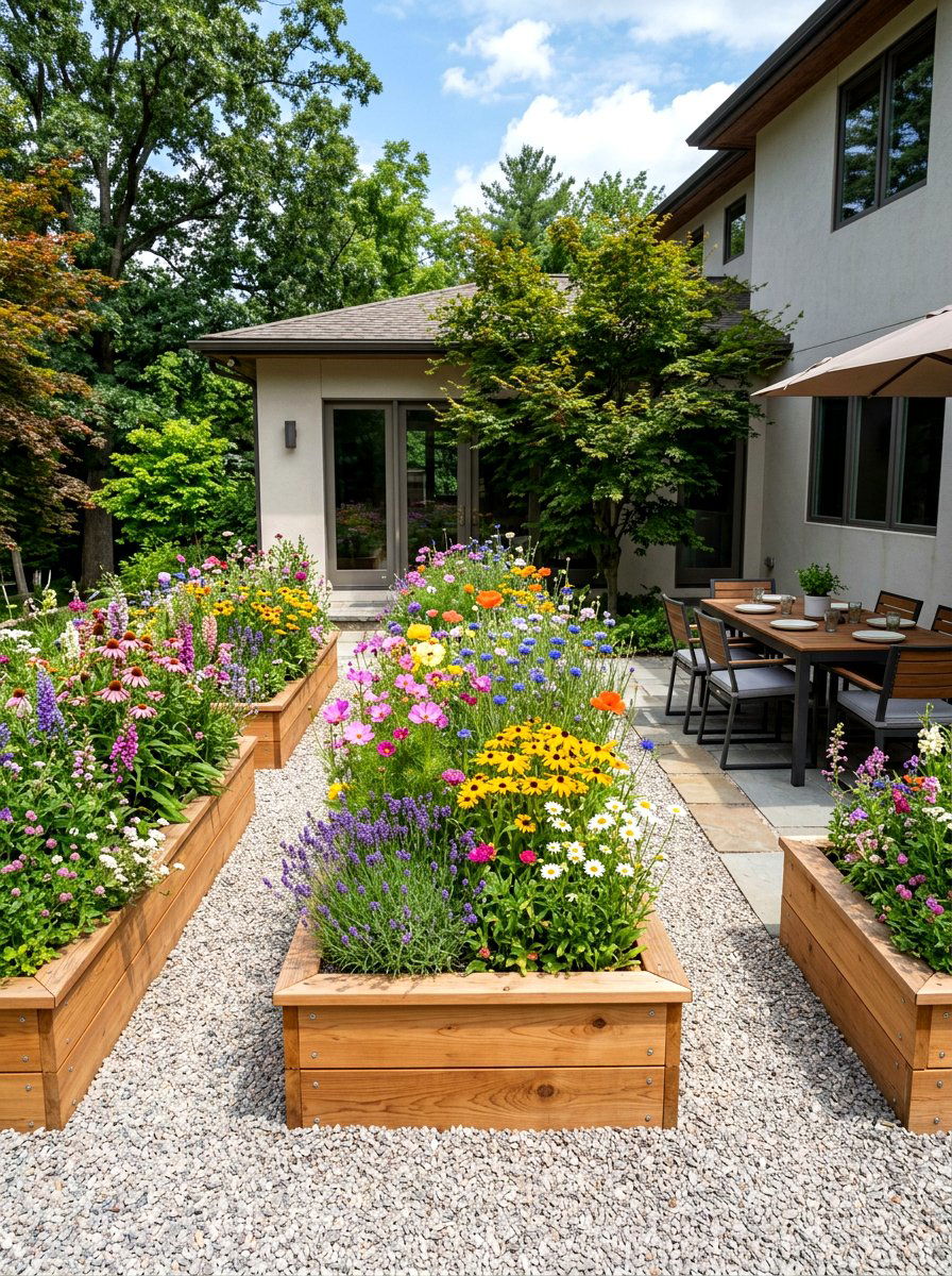 Raised Bed Wildflower Garden - 30 wildflower garden ideas