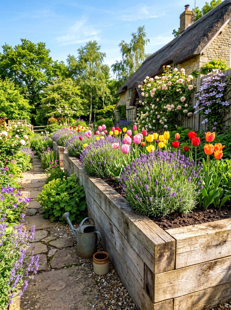 Raised Flower Bed Wall - 30 retaining wall ideas