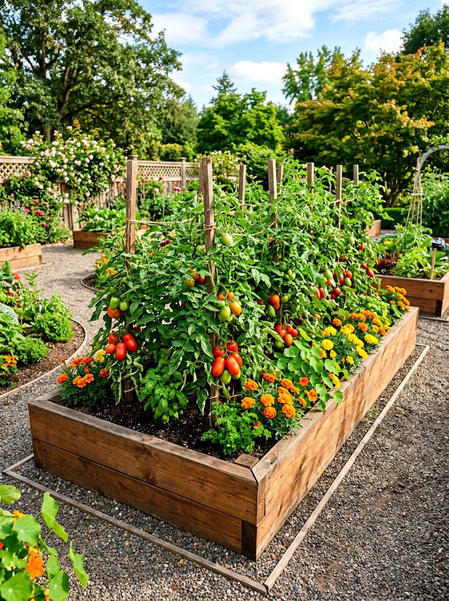 Raised Garden Bed - 30 outdoor garden decor ideas