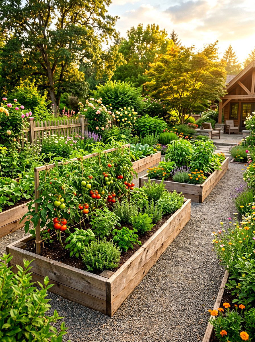 Raised Garden Bed - 30 simple landscaping ideas