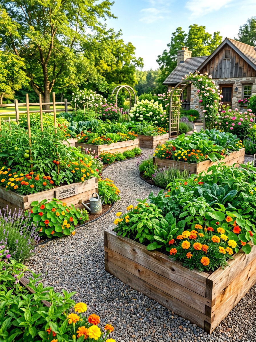 Raised Garden Bed - 30 sunny backyard ideas
