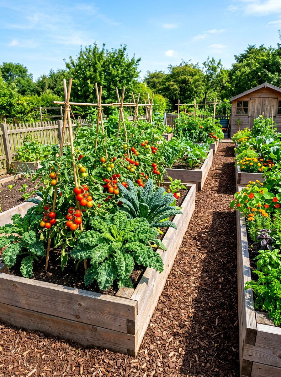 Raised Garden Bed - 30 healing backyard garden ideas