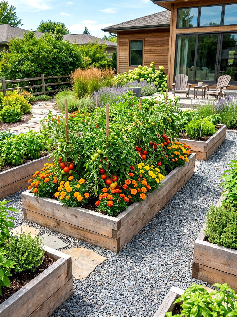 Raised Garden Bed - 30 backyard vegetable garden ideas