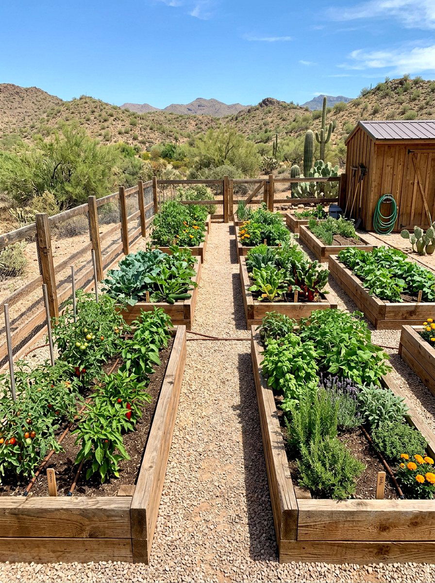 Raised Garden Bed For Arid Climates - 30 desert landscaping ideas