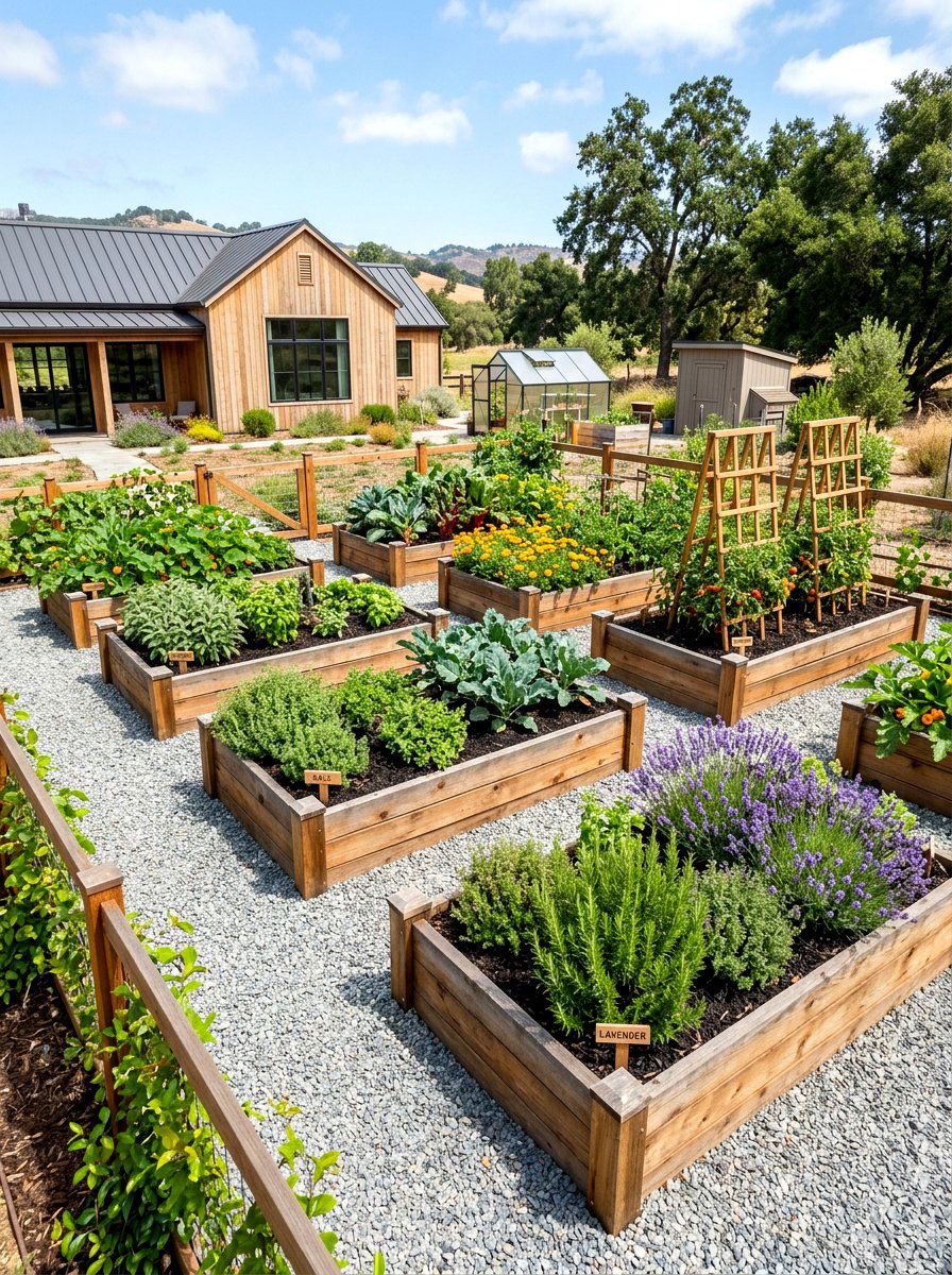 Raised Garden Beds - 30 xeriscape backyard ideas