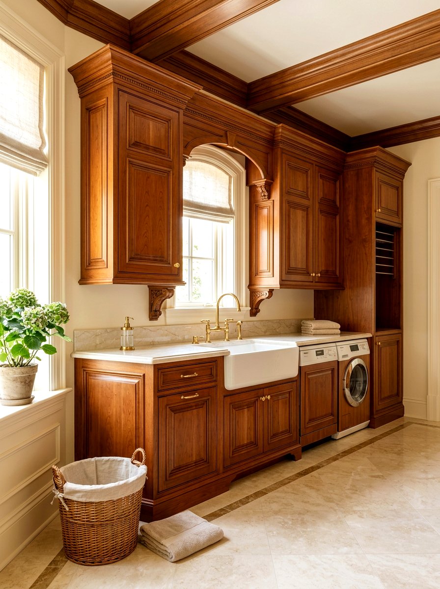 Raised Panel Laundry Cabinets - 30 laundry room cabinet ideas