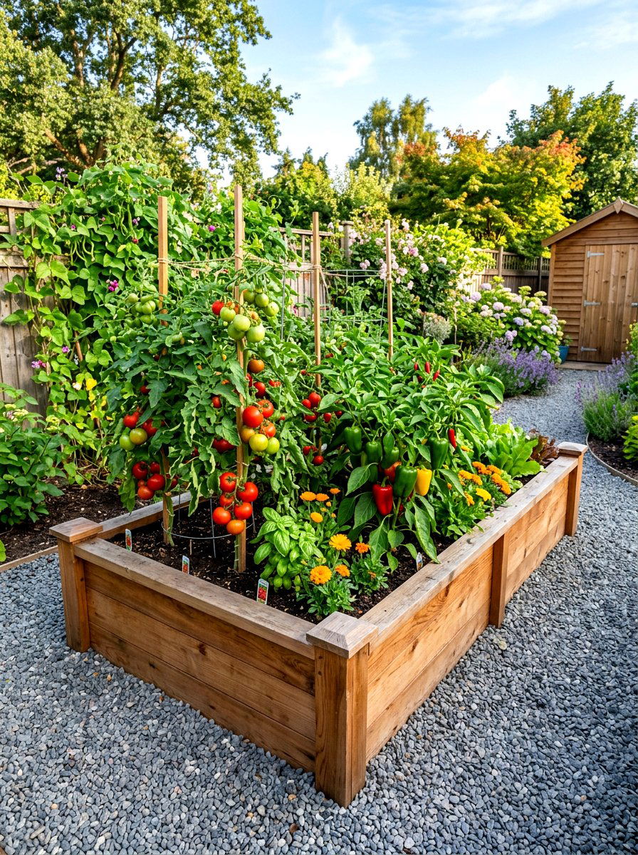 Raised Vegetable Bed - 30 side yard landscaping ideas