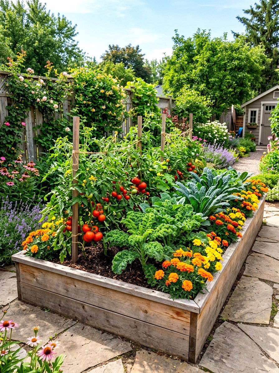Raised Vegetable Bed - 30 summer garden ideas
