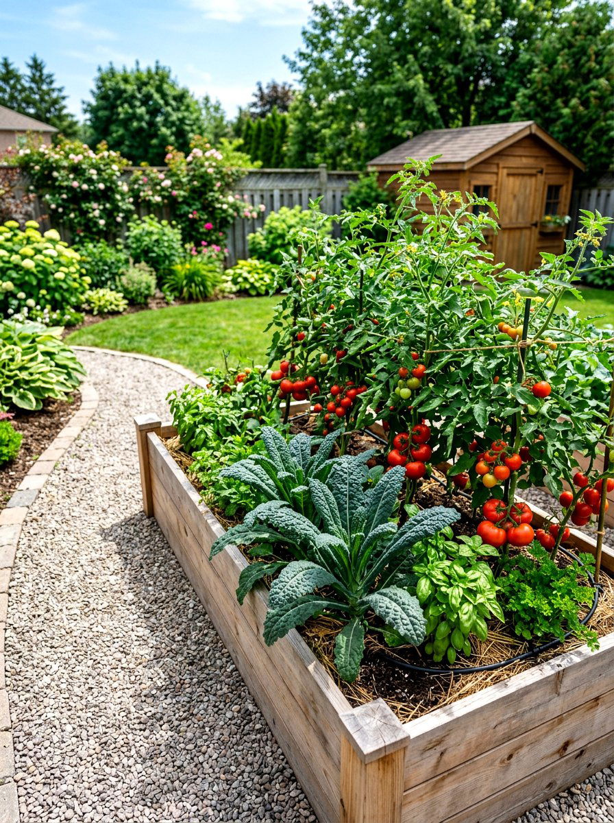 Raised Vegetable Garden Bed - 30 small vegetable garden ideas