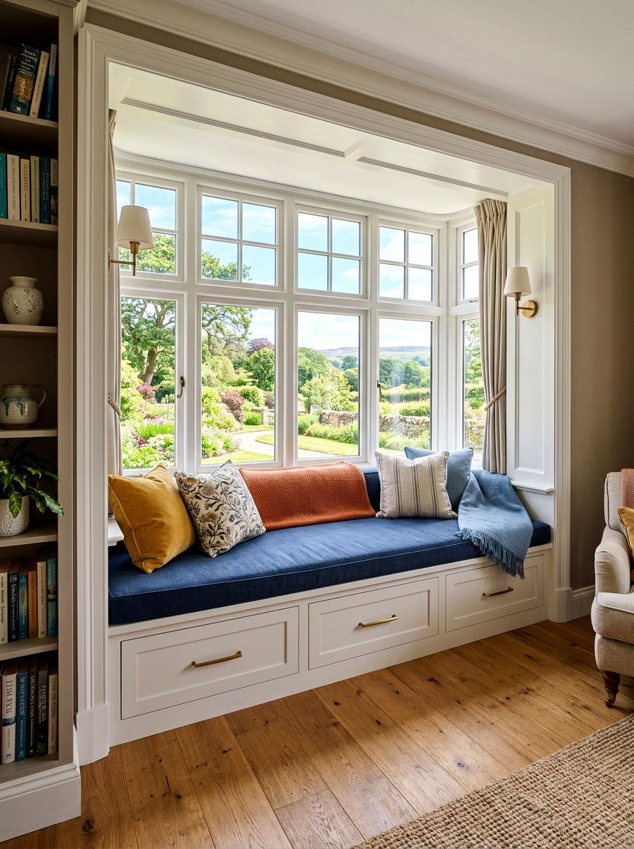 Raised Window Seat Alcove - 30 split level seating ideas
