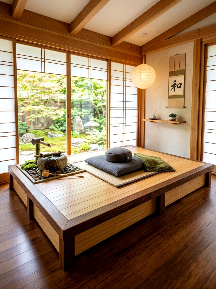 Raised Yoga Meditation Space - 30 split level seating ideas