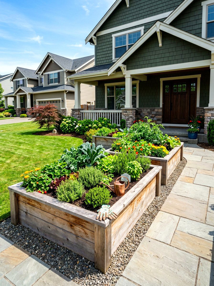 Raised bed foundation landscaping - 30 foundation landscaping ideas