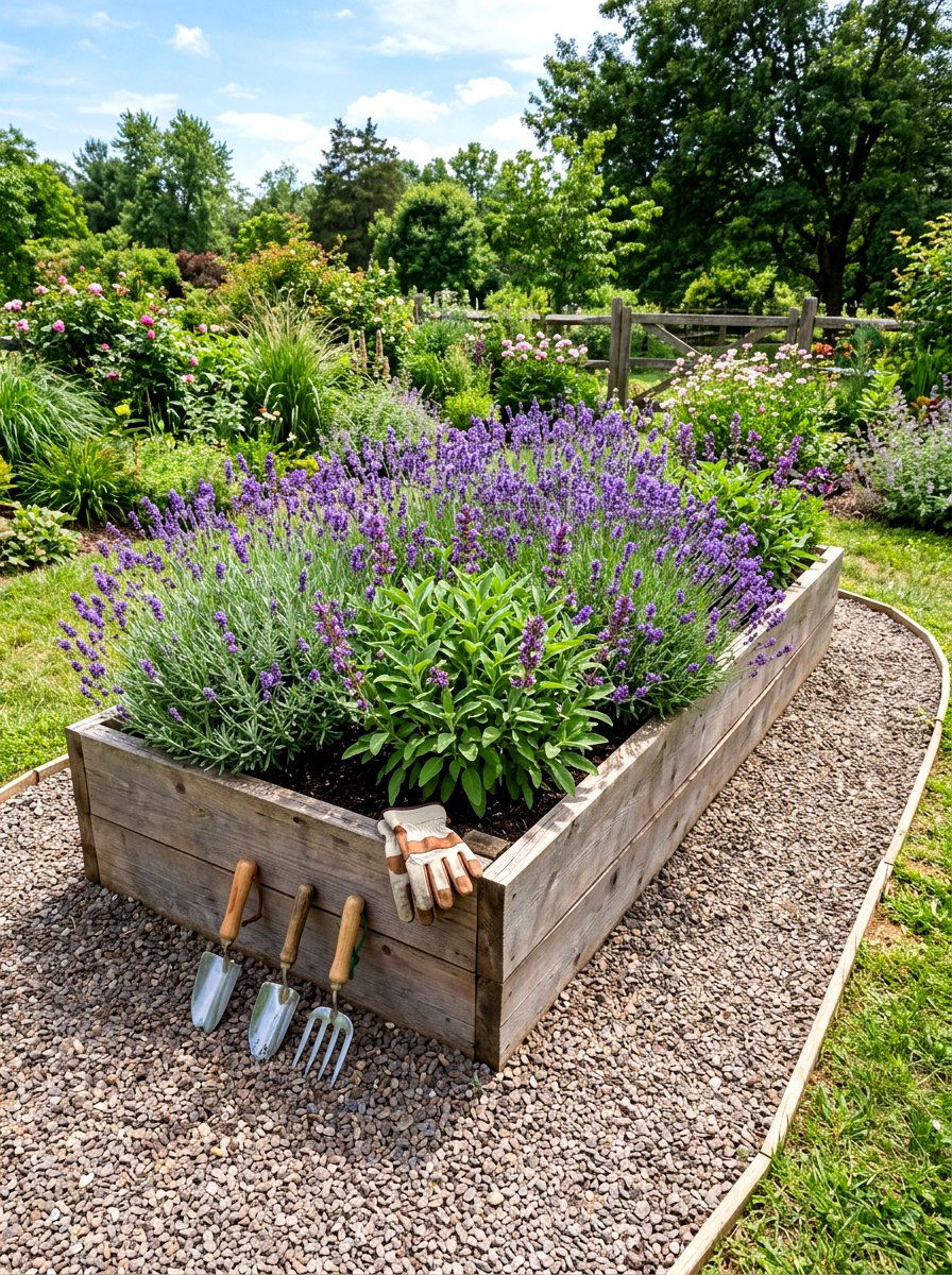 Raised bed herb garden - 30 herb garden ideas