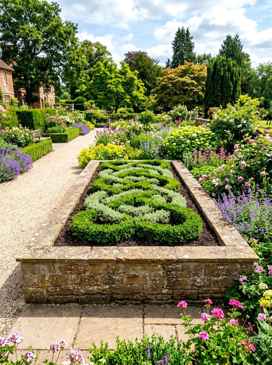 Raised bed knot garden - 30 knot garden ideas
