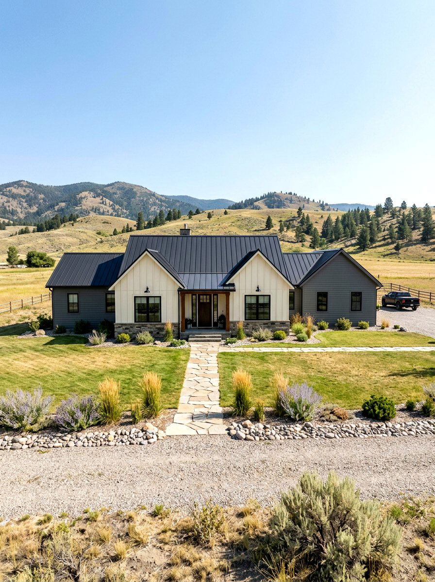 Ranch House Board and Batten Siding - 30 ranch house curb appeal ideas