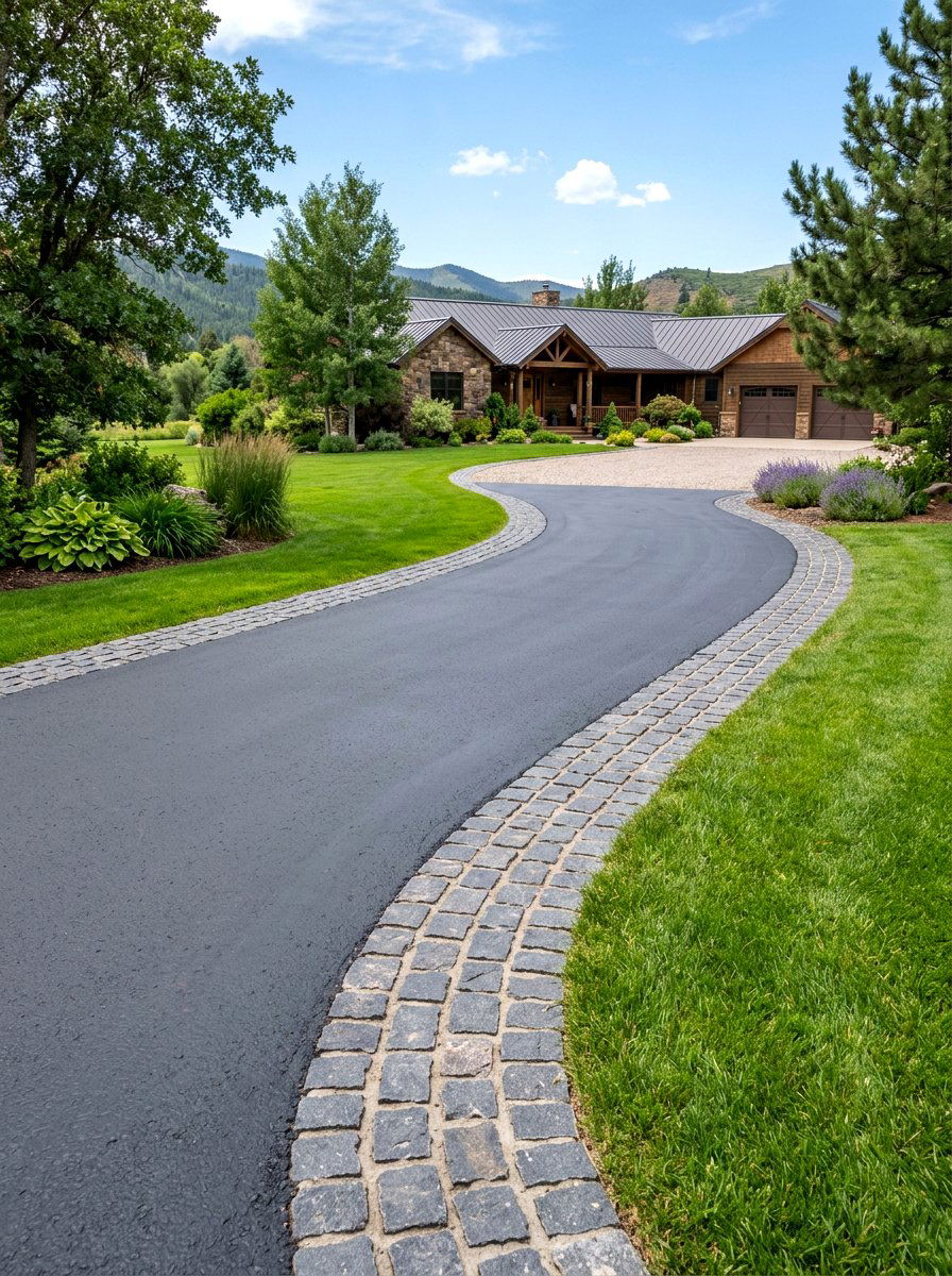 Ranch House Driveway Paver Border - 30 ranch house curb appeal ideas