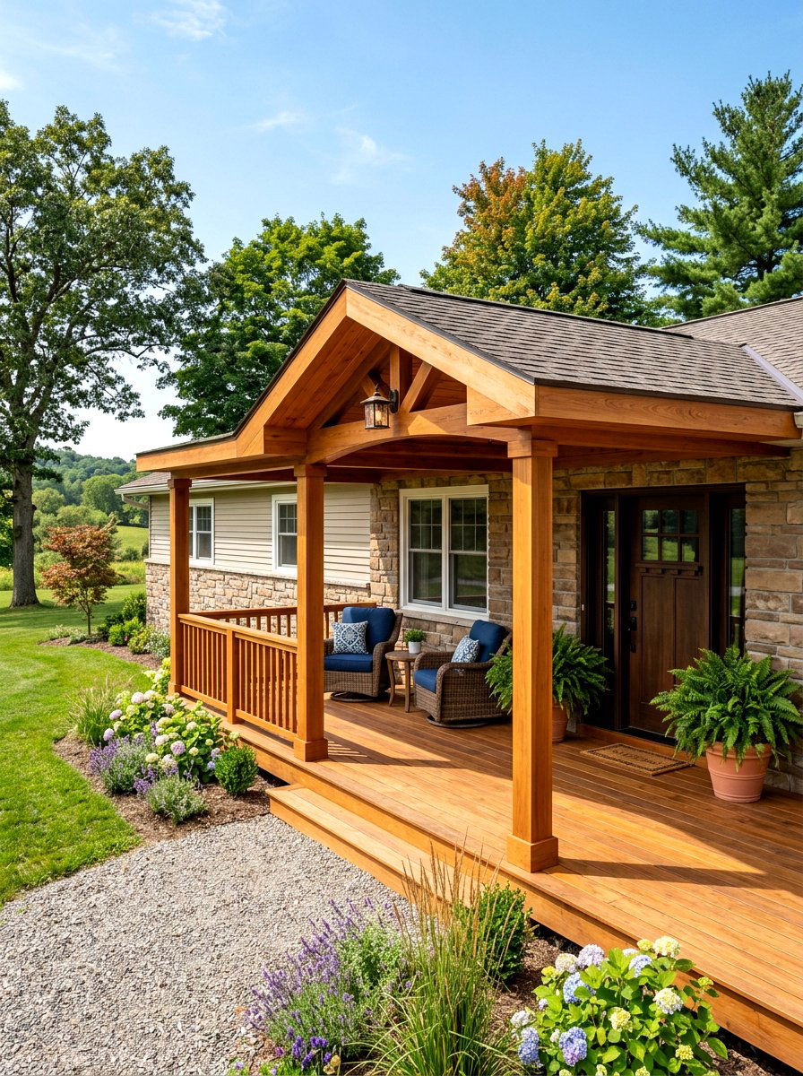 Ranch House Front Porch Addition - 30 ranch house curb appeal ideas
