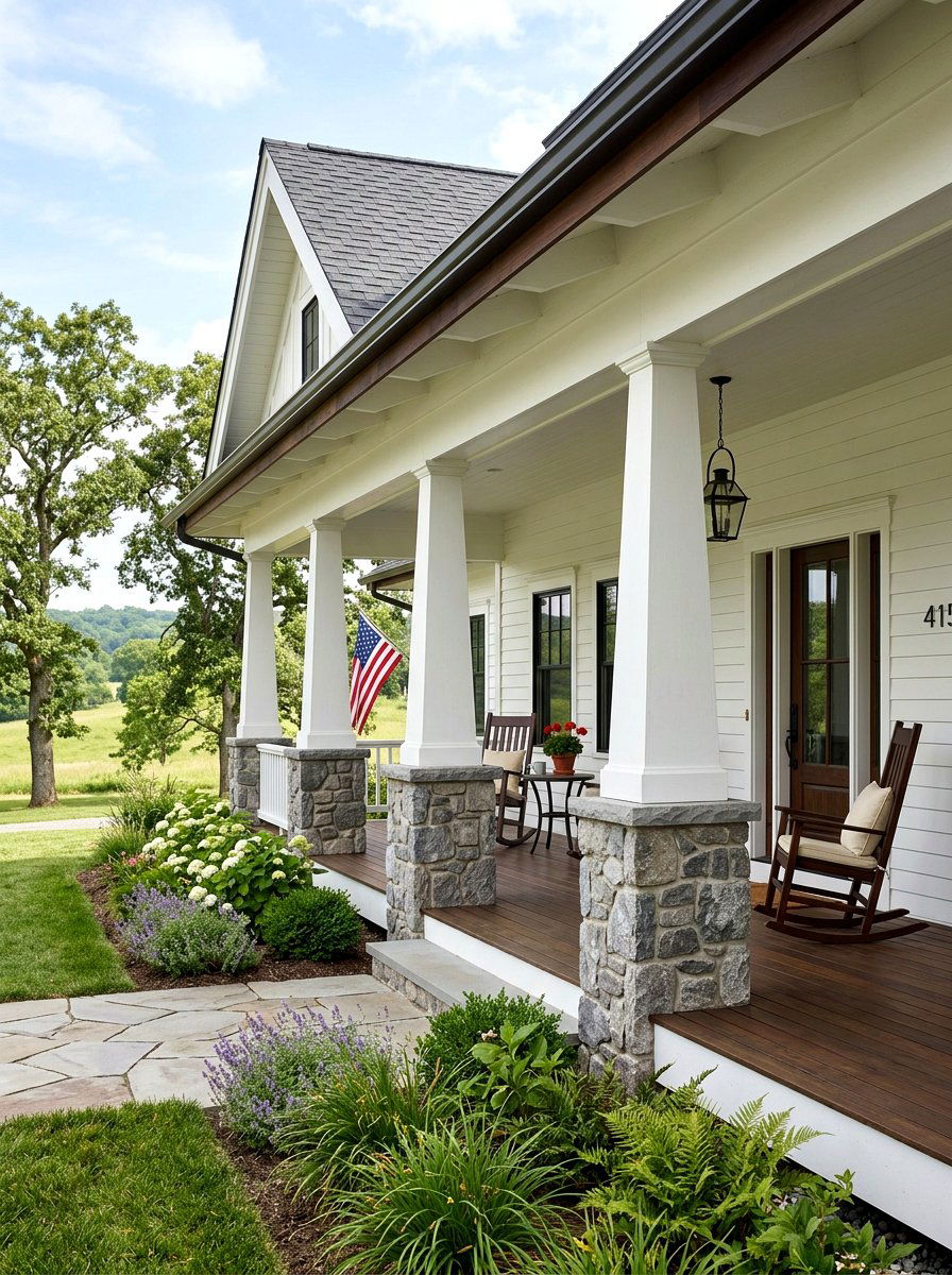 Ranch House Tapered Porch Columns - 30 ranch house curb appeal ideas