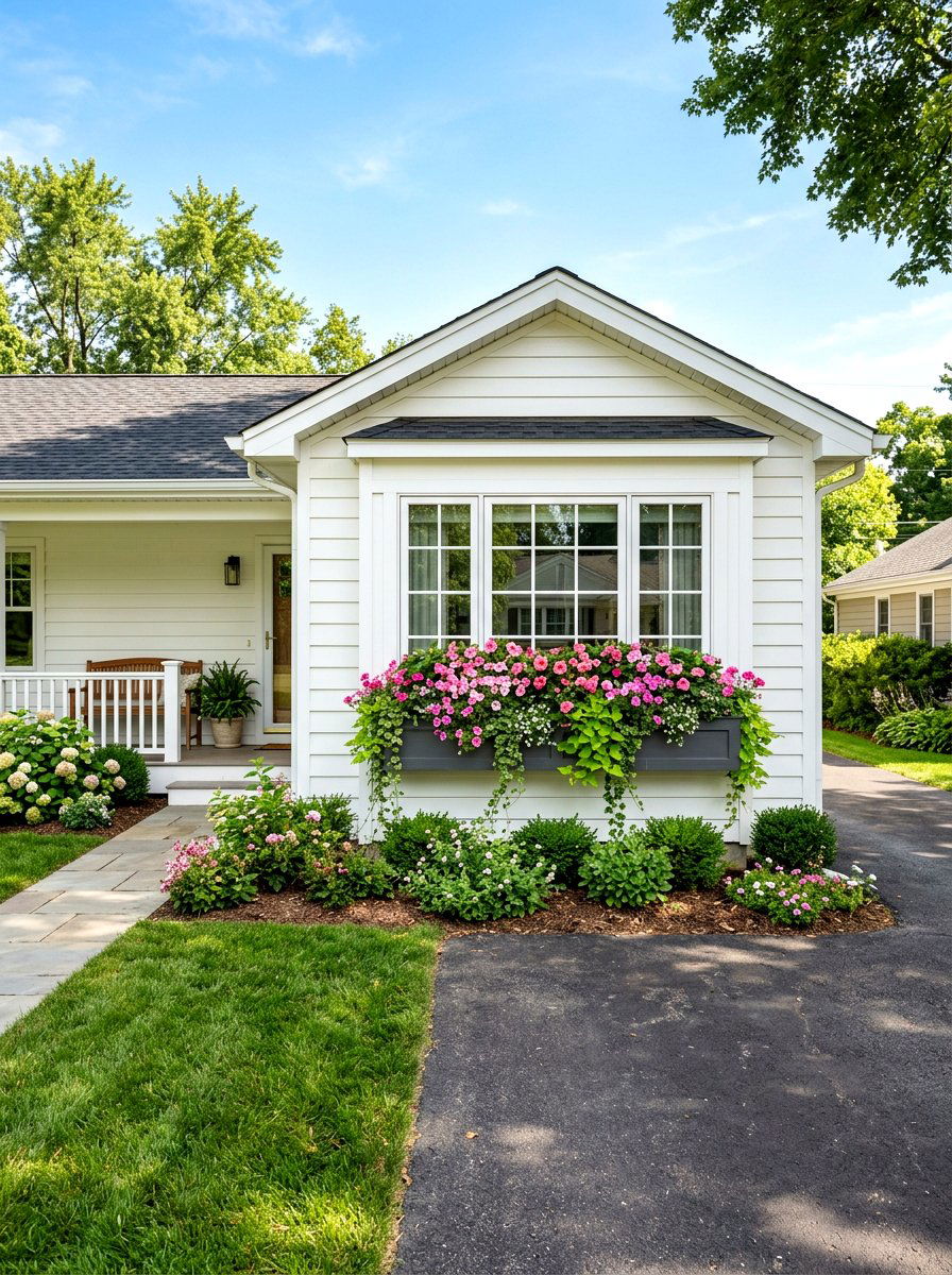 Ranch House Window Box Flowers - 30 ranch house curb appeal ideas