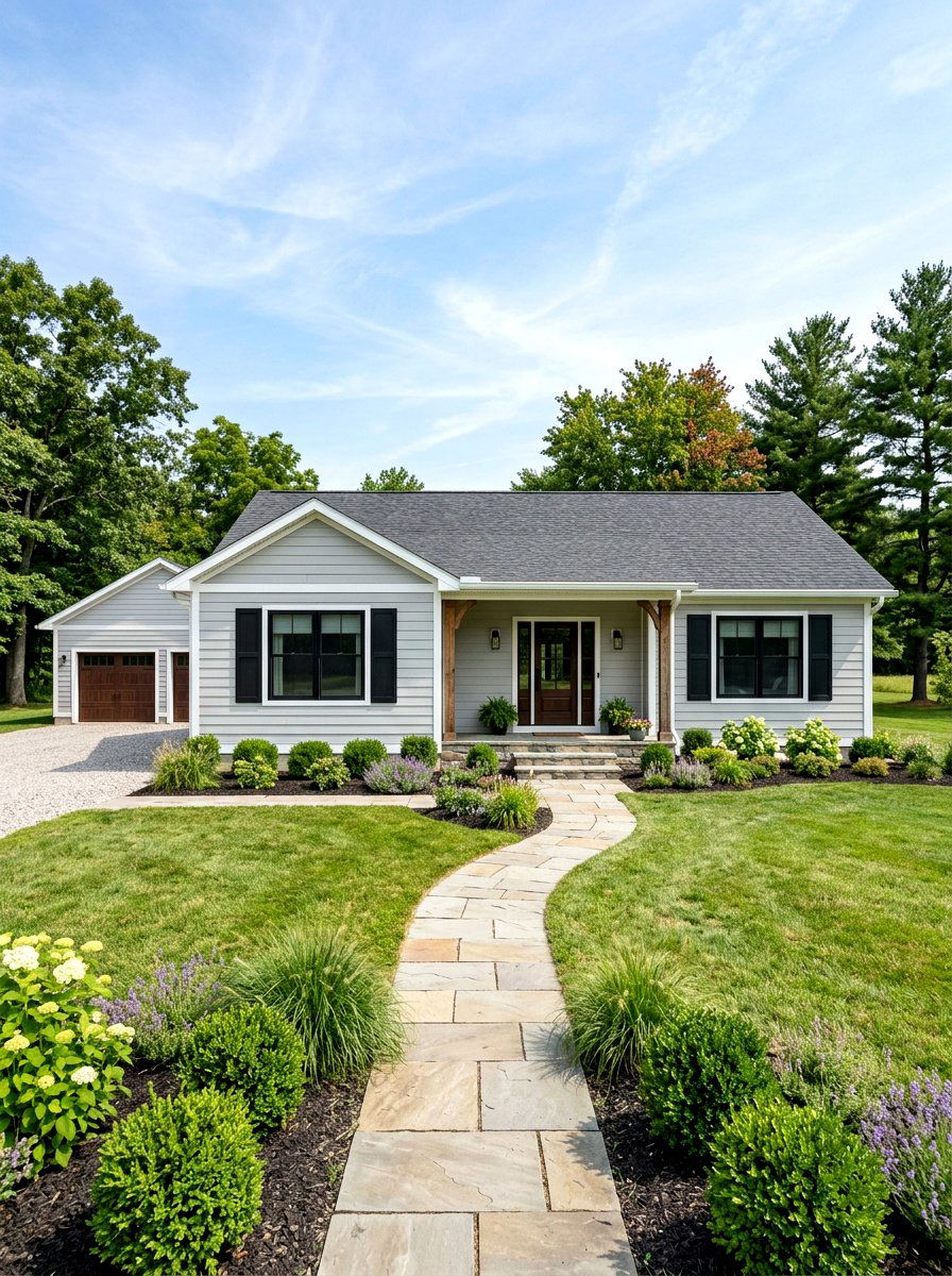 Ranch house window shutters - 30 ranch house exterior ideas