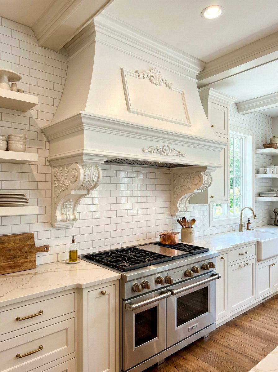 Range Hood Corbel - 30 decorative corbel ideas