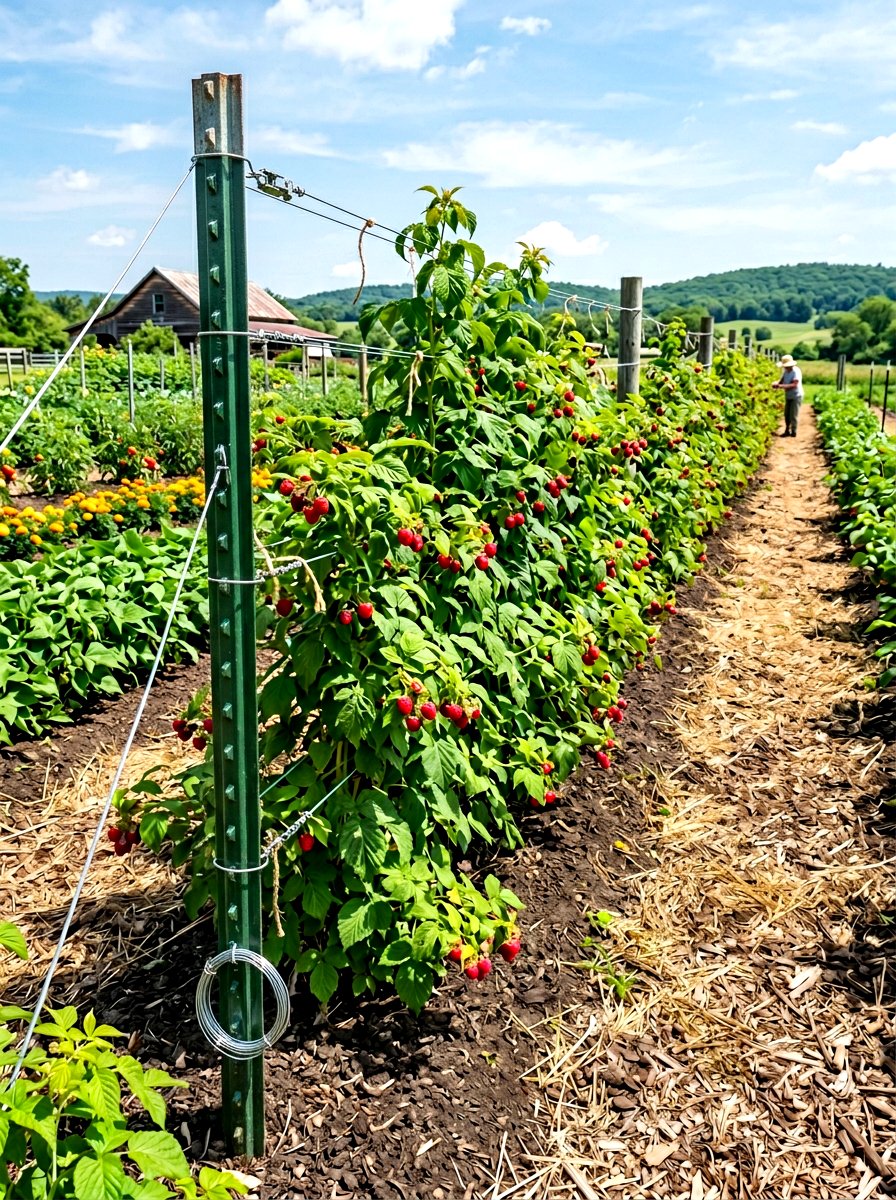 Raspberry Row Garden - 30 berry garden ideas