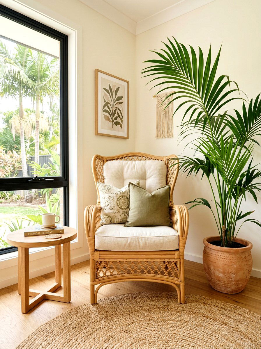 Rattan Accent Chair - 30 nontoxic home decor ideas