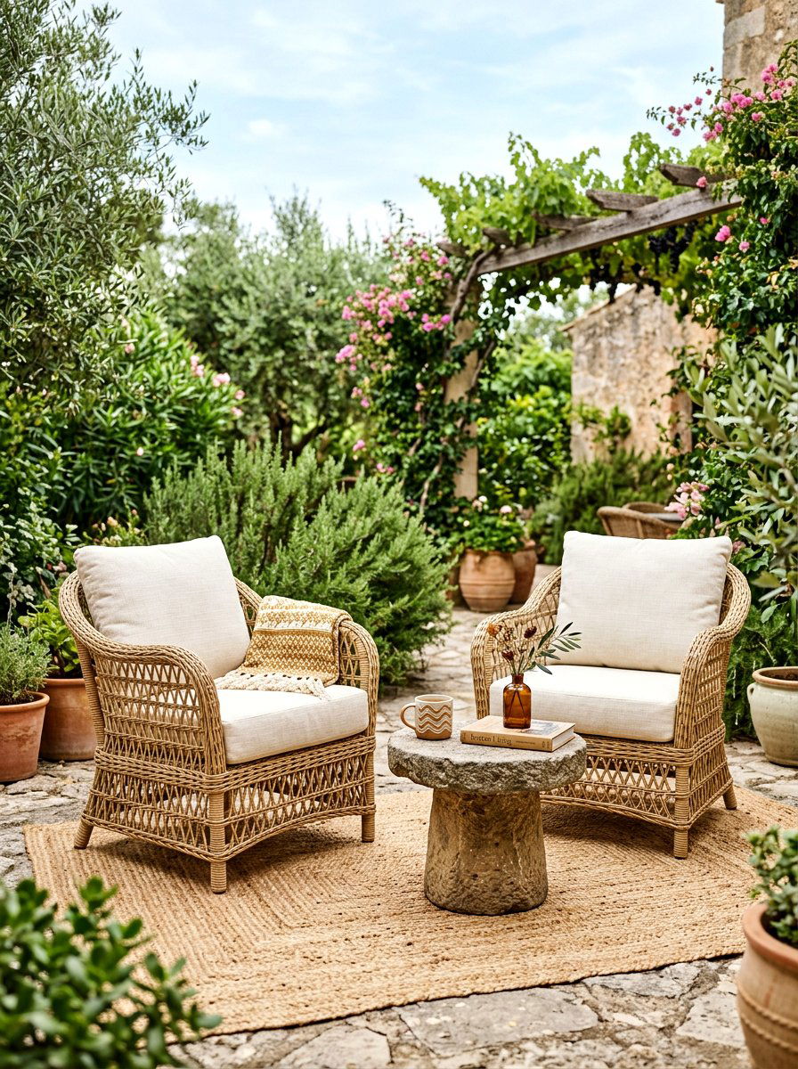 Rattan Armchair - 30 deck furniture ideas