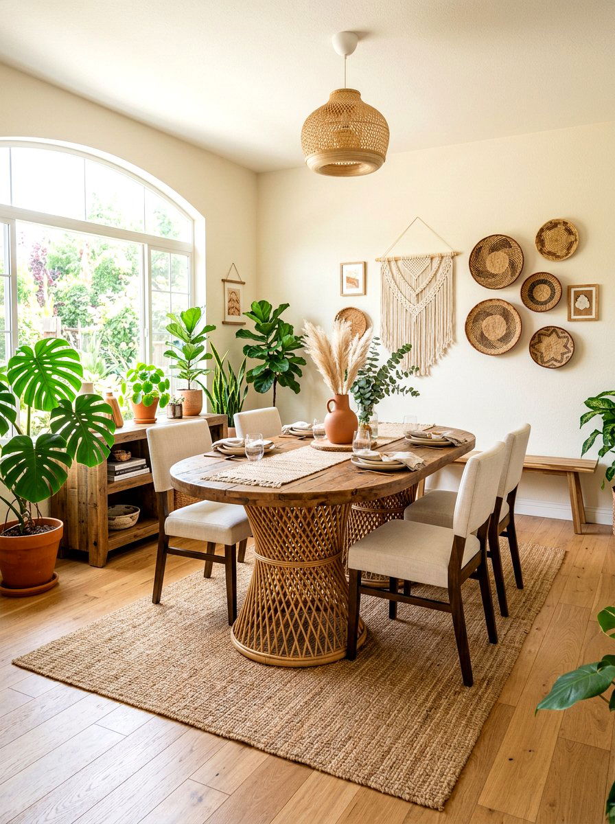 Rattan Base Oval Dining Table - 30 oval dining table ideas