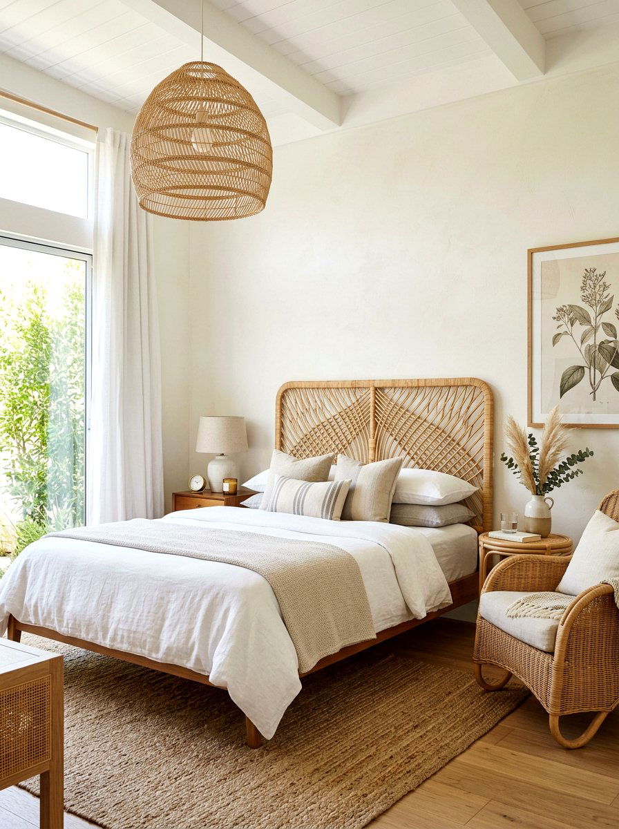 Rattan Bedroom Decor - 30 sleep sanctuary bedroom ideas