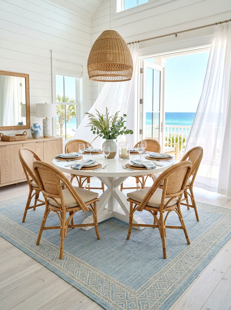 Rattan Bistro Chairs - 30 cafe style dining ideas
