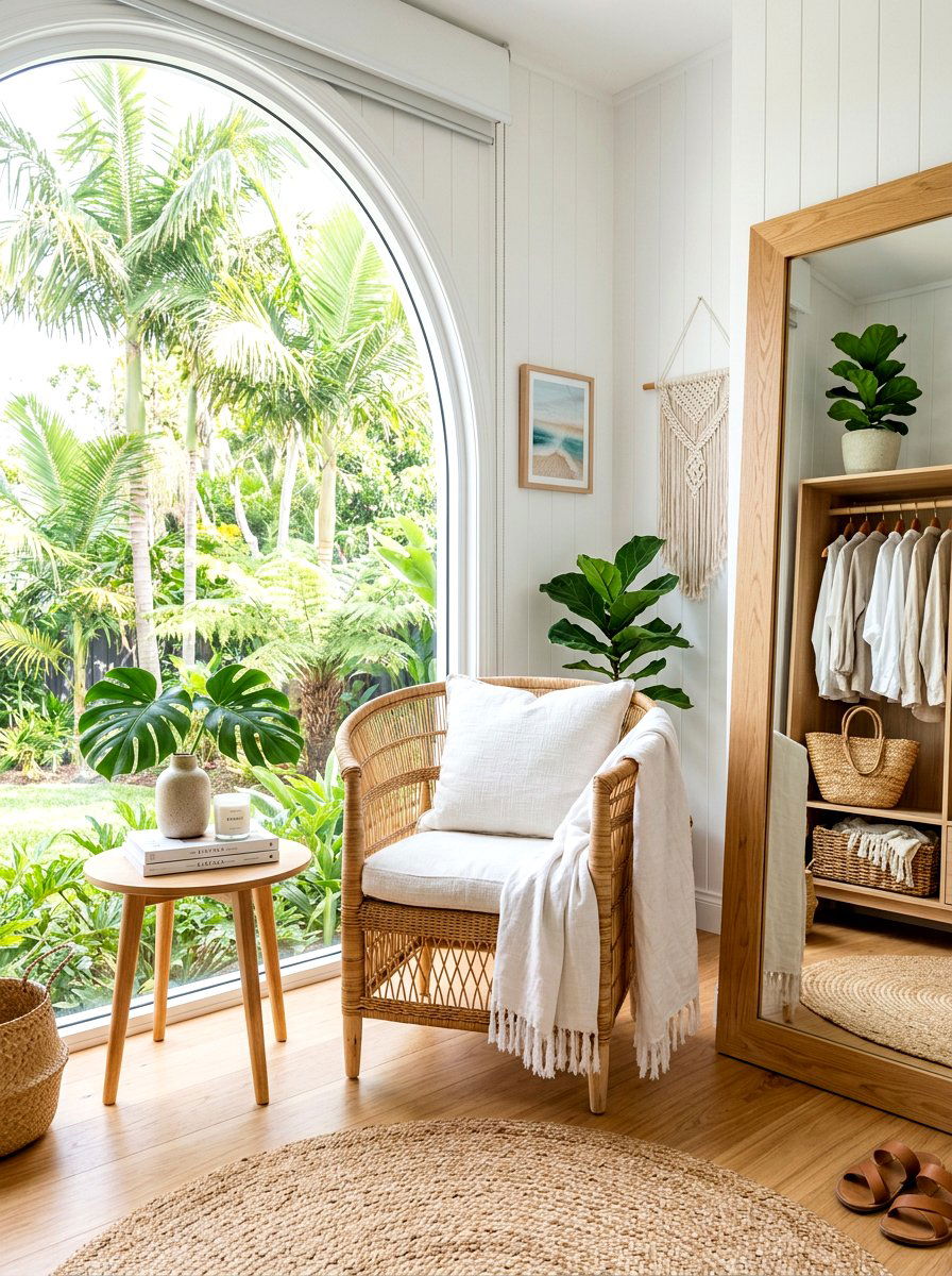 Rattan Chair - 30 dressing room seating ideas