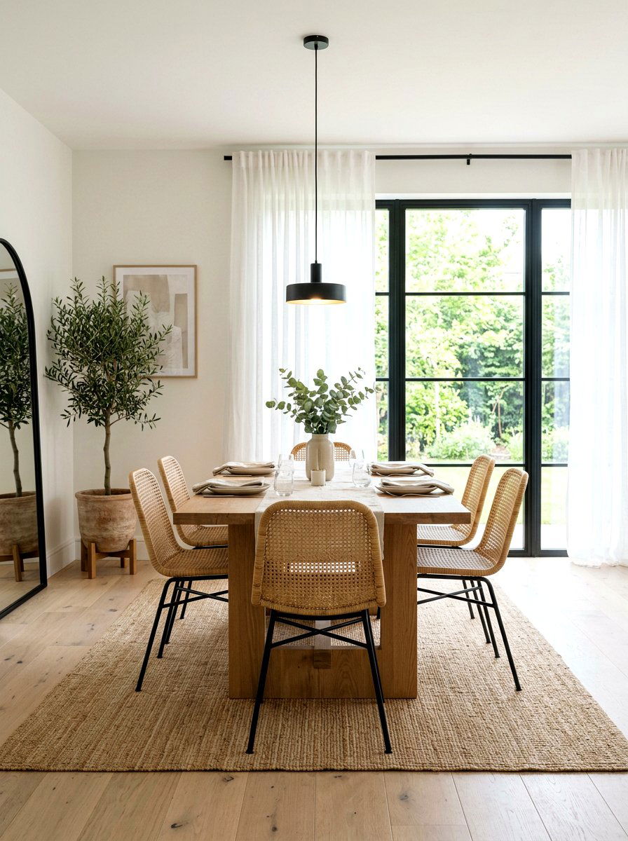 Rattan Dining Chair - 30 rattan decor ideas
