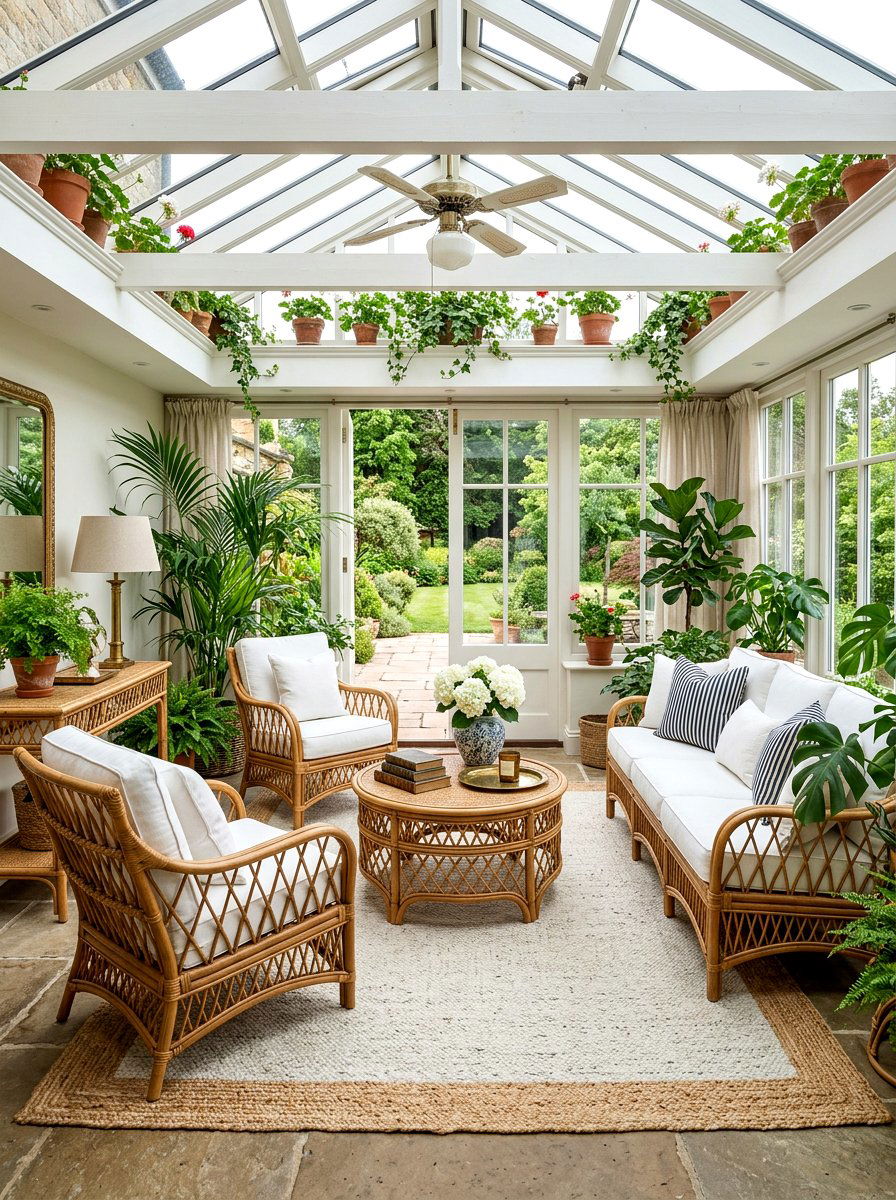 Rattan Furniture - 30 renter friendly old money decor ideas