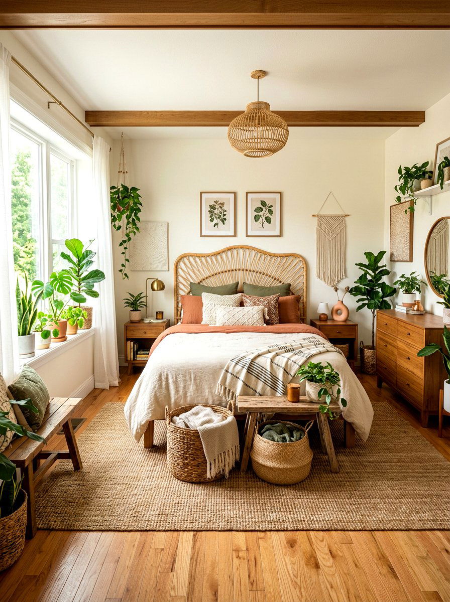 Rattan Furniture Bedroom Makeover - 30 TikTok room makeover ideas