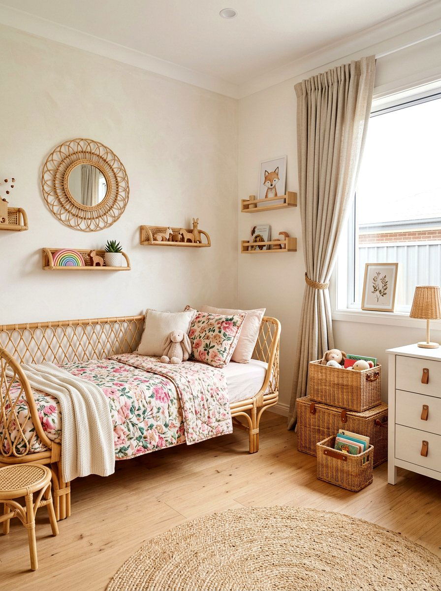 Rattan Furniture Kids Room - 30 aesthetic kids room ideas