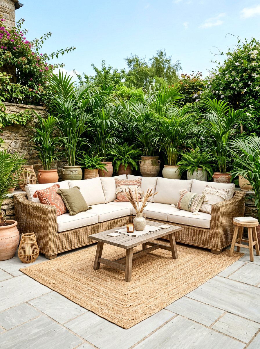 Rattan Garden Sofa - 30 garden furniture ideas