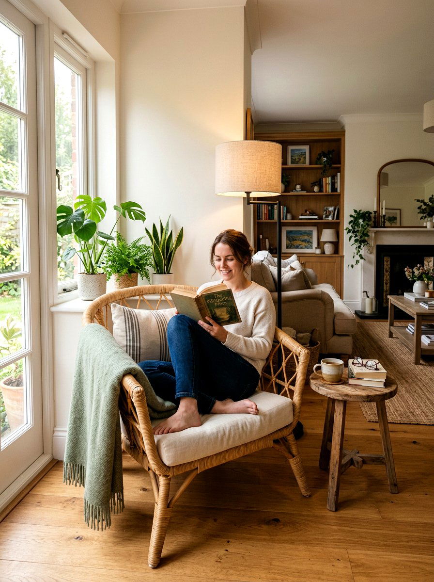Rattan Living Room Armchair - 30 rattan decor ideas
