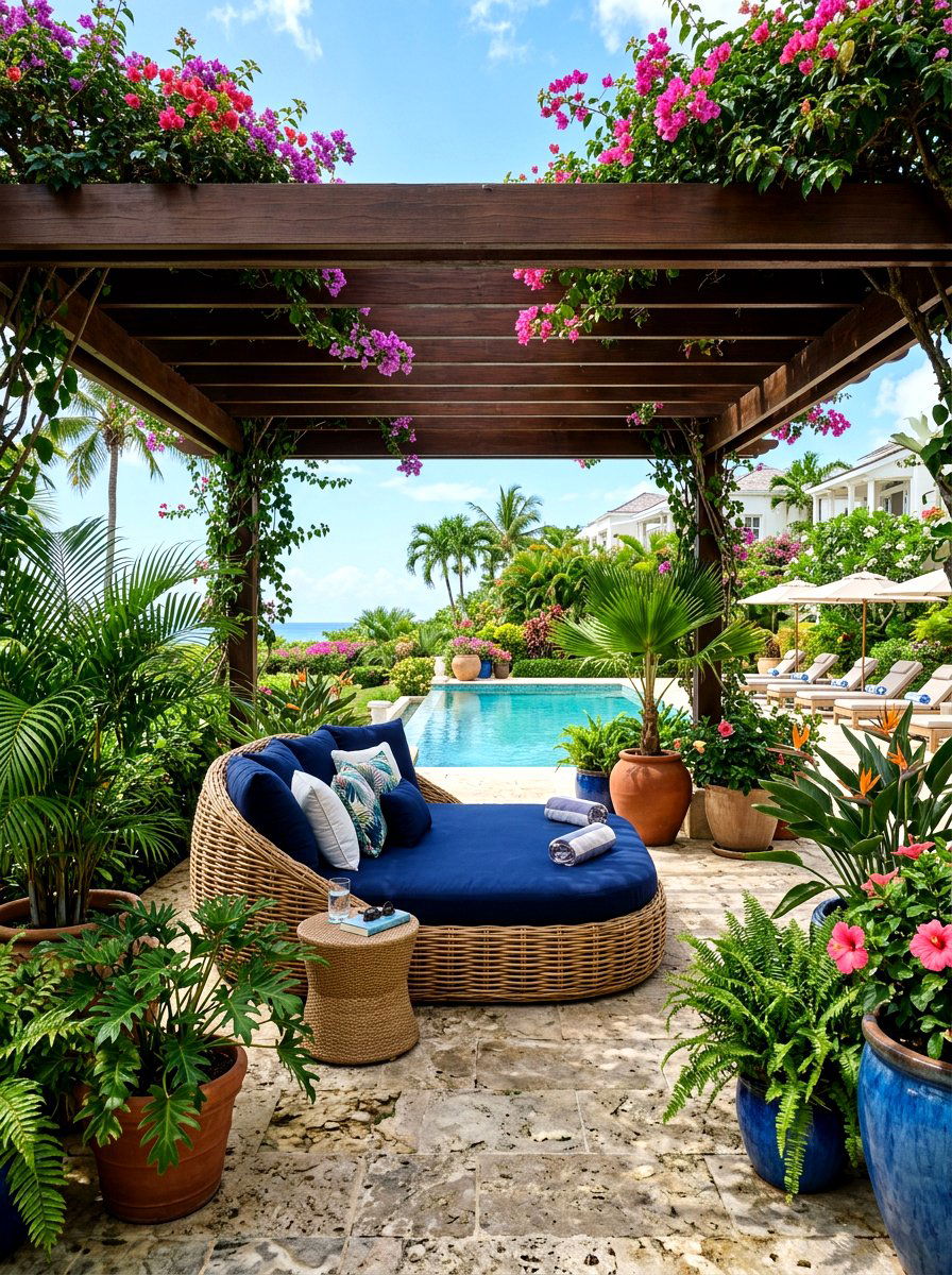 Rattan Outdoor Daybed - 30 rattan decor ideas