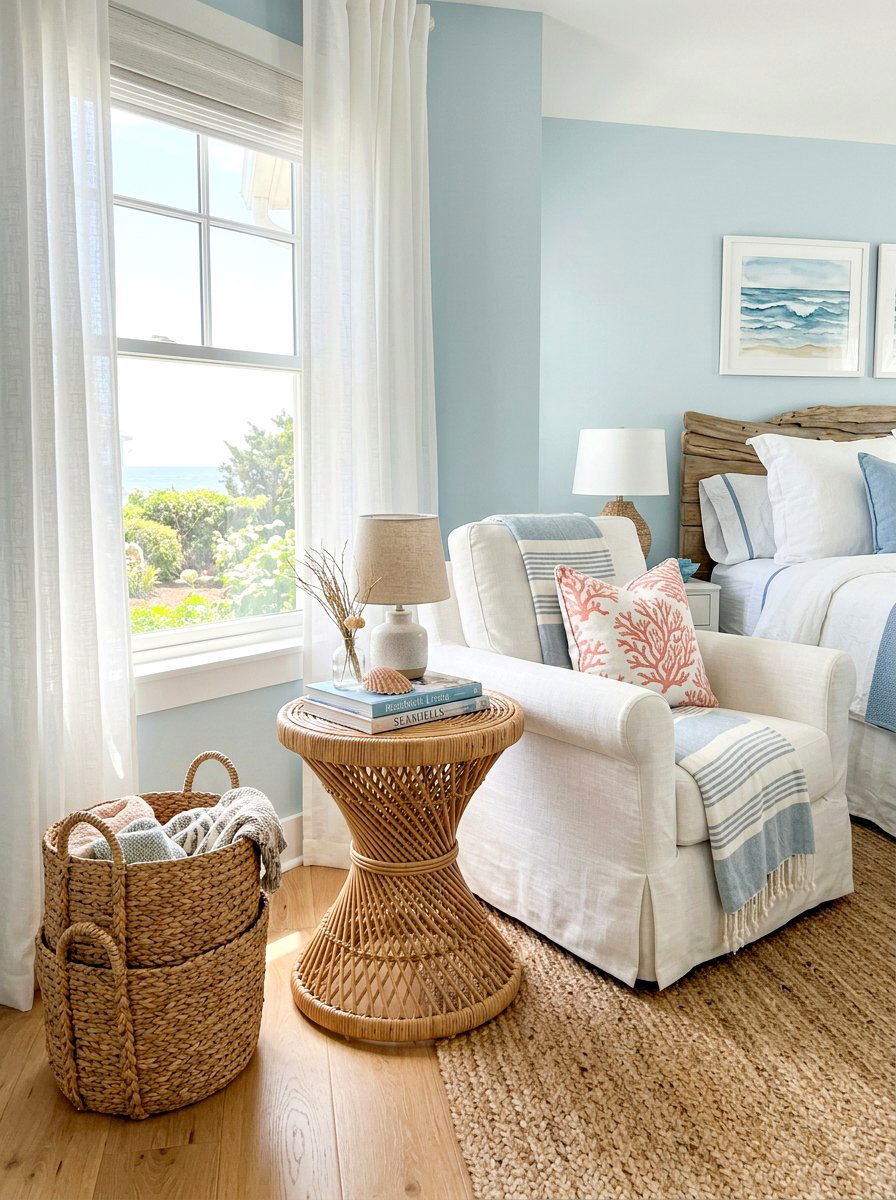 Rattan Pedestal Side Table - 30 pedestal side table ideas