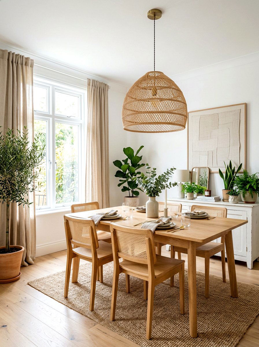 Rattan Pendant - 30 woven pendant ideas