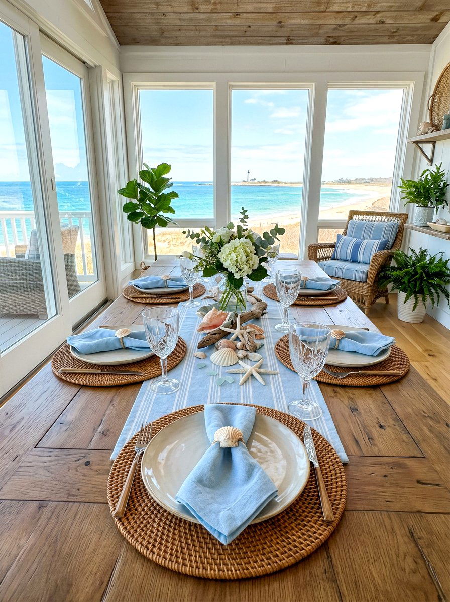 Rattan Placemat Setting - 30 spring brunch table ideas