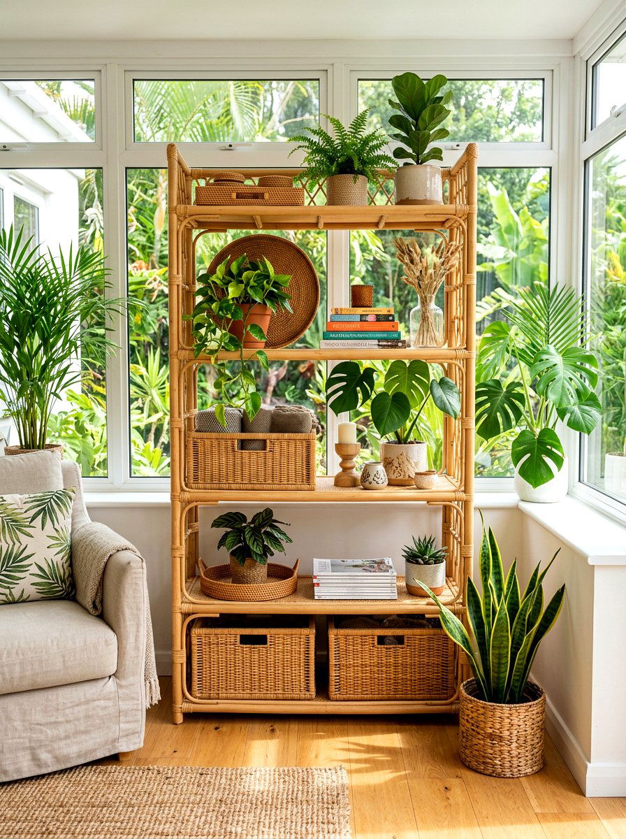 Rattan Shelf Spring Styling - 30 spring shelf styling ideas aesthetic