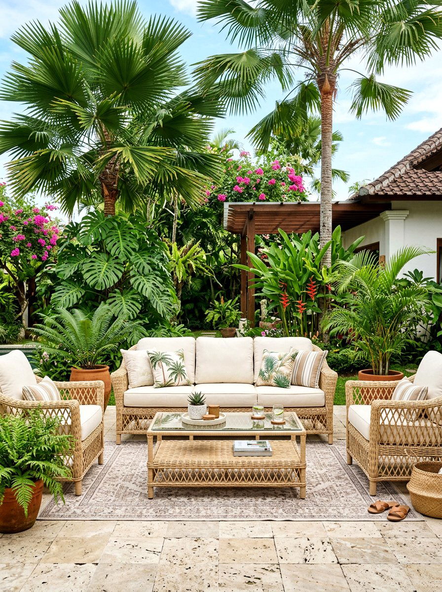 Rattan Sofa Set - 30 garden seating ideas